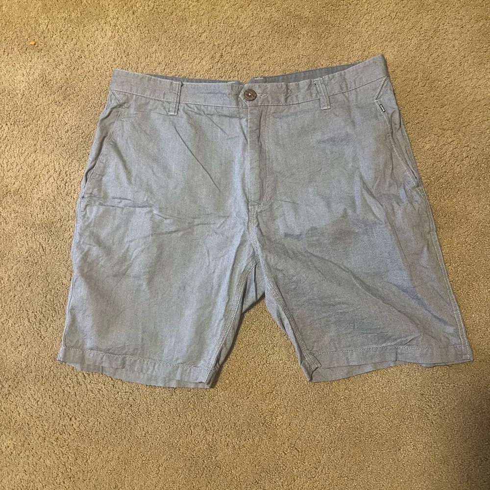 Dakine Light Gray/Bluish Flat Front Shorts